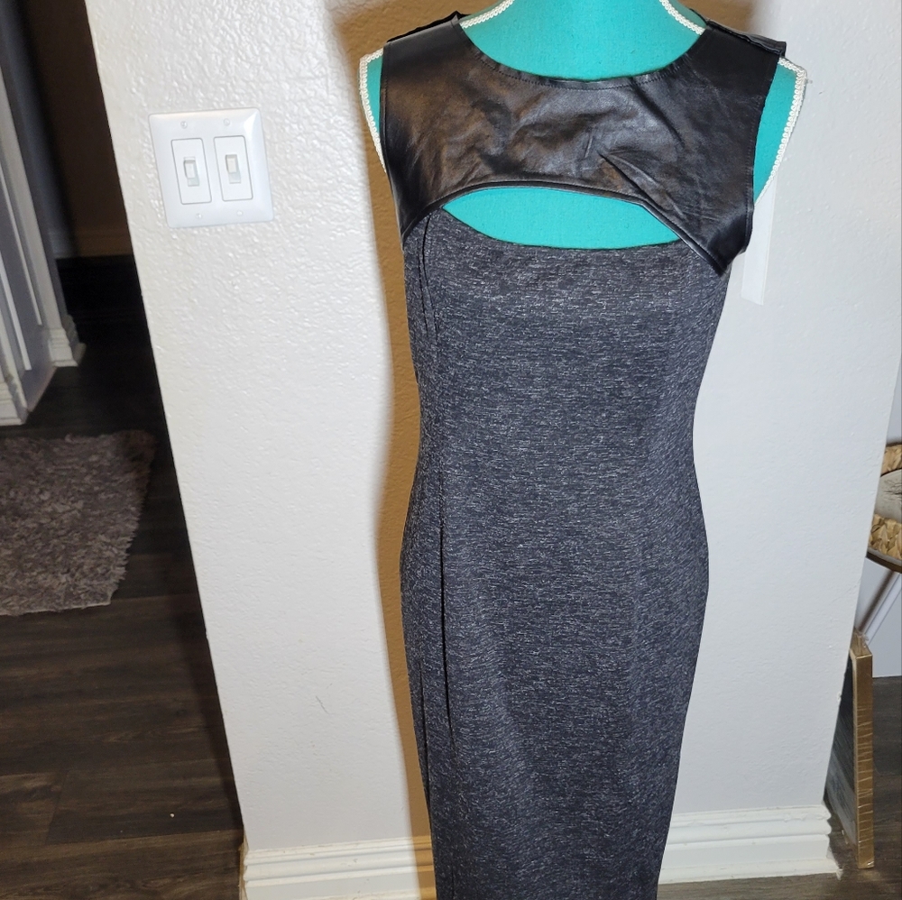 Funktional Black Dress A-line Size Large  Cut-out Bust